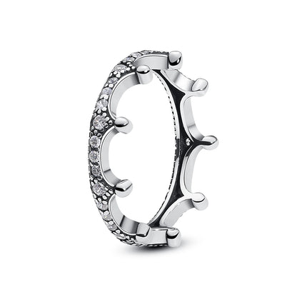 Crystal Love Crown Ring