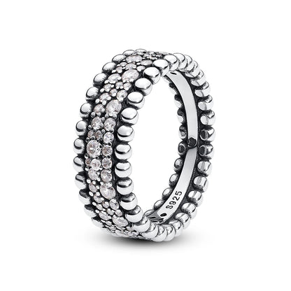 Crystal Love Crown Ring