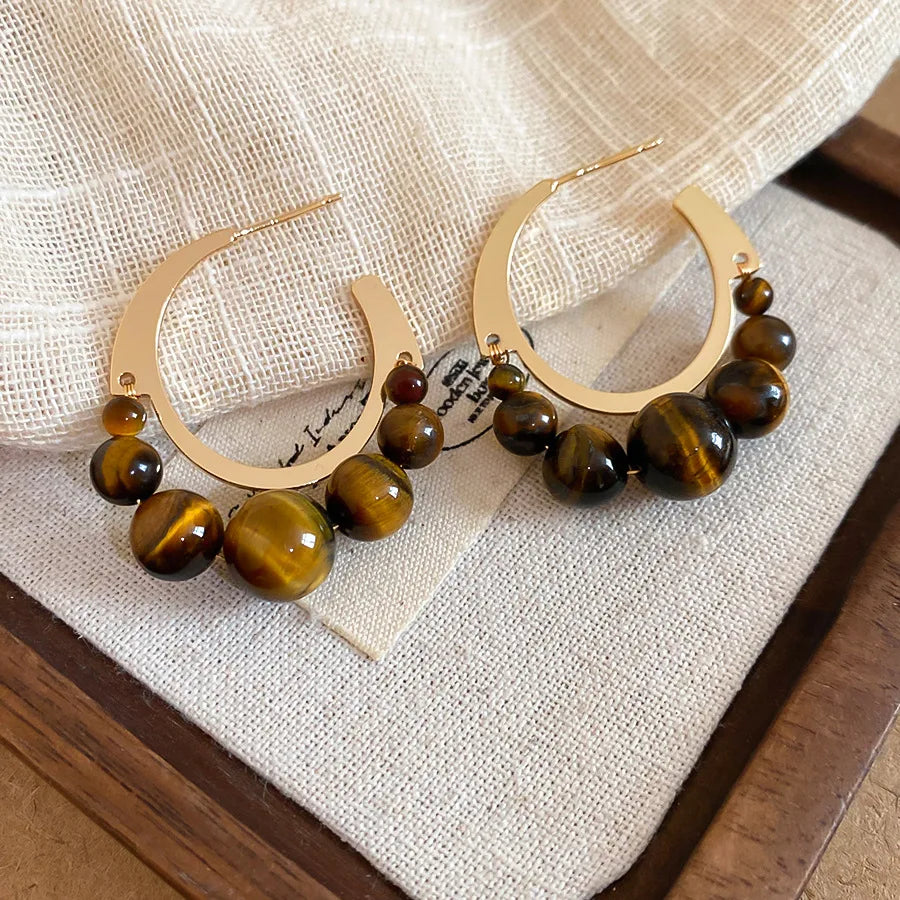 Celeste Amber Bloom Studs
