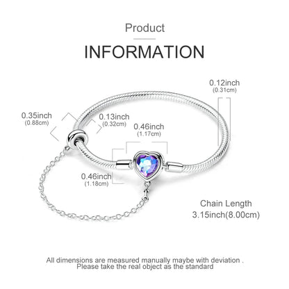 Holy Mother Heart Charm Bracelet