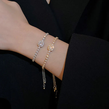 Celeste Gold Rhinestone Bracelet