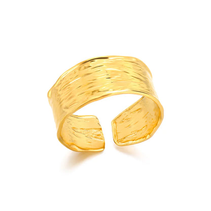 Golden Edge Open Ring