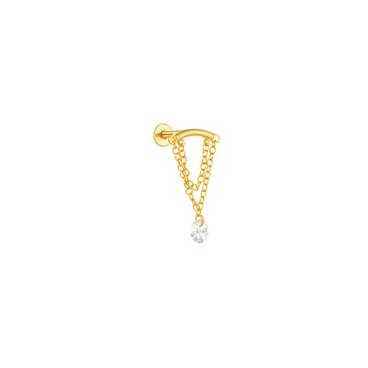 Celeste Moonstar Tassel Stud