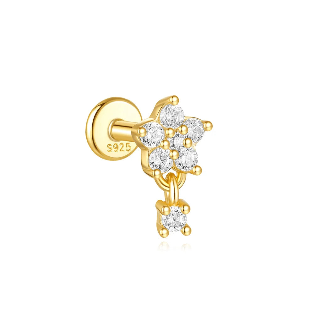 Celeste Moonstar Tassel Stud