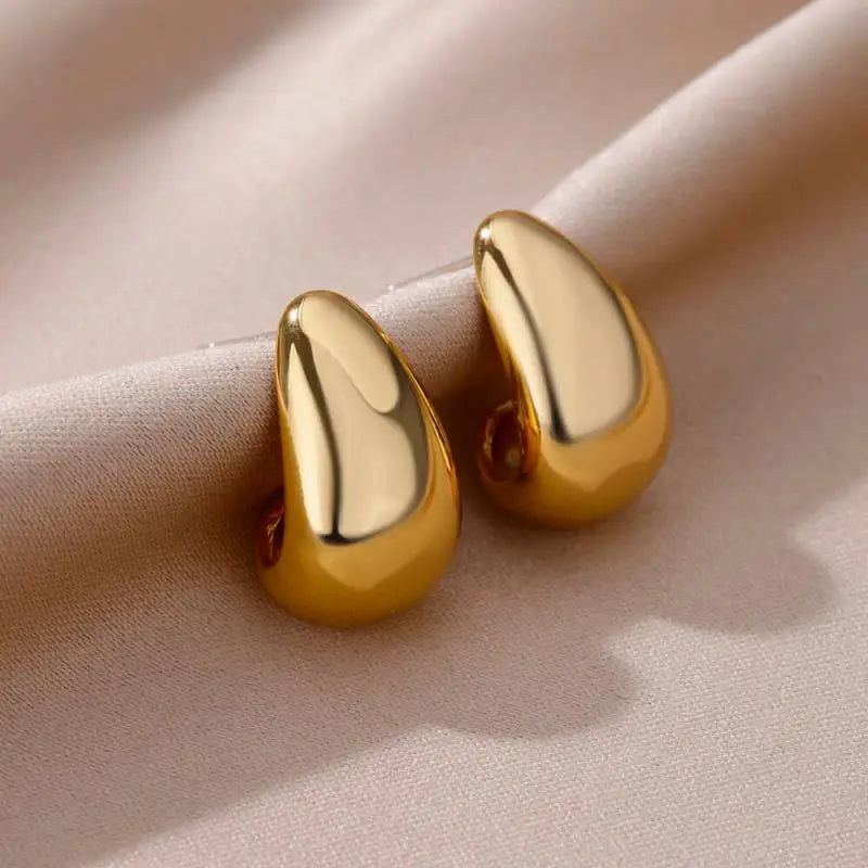 Celeste Heart Hoop Earrings