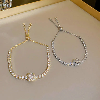 Celeste Gold Rhinestone Bracelet