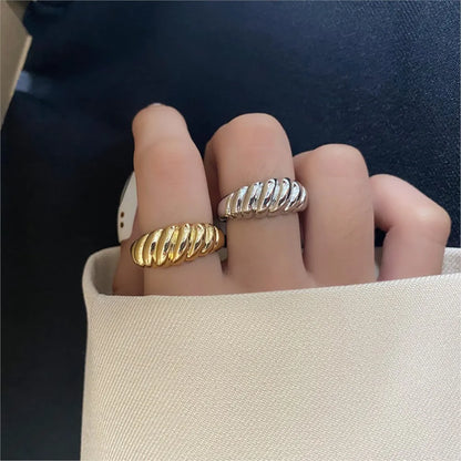 Sterling Twisted Chunk Ring