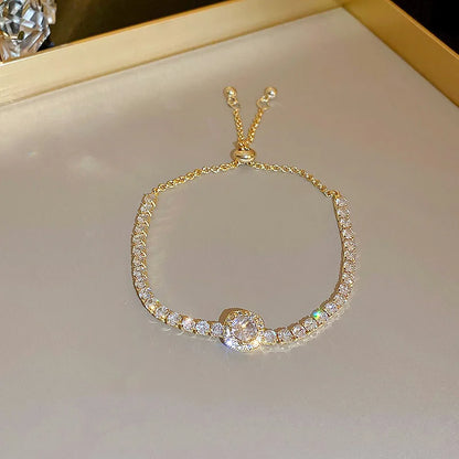 Celeste Gold Rhinestone Bracelet