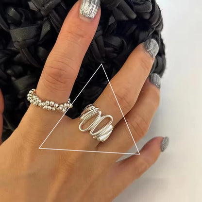 Retro Floral Sterling Ring