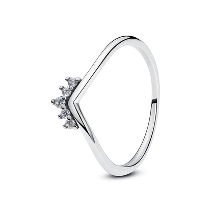 Crystal Love Crown Ring