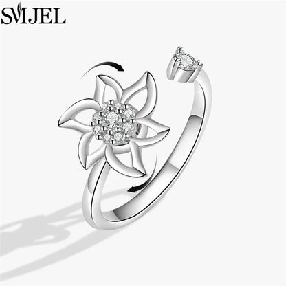 Rotating Charm Anxiety Ring