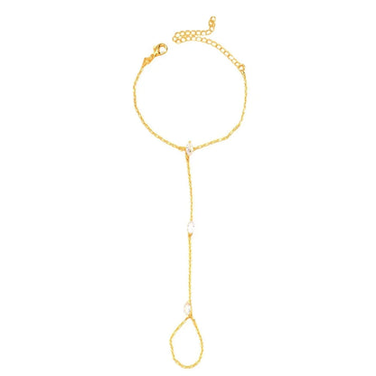 Bling Thin Chain Hand Bracelet