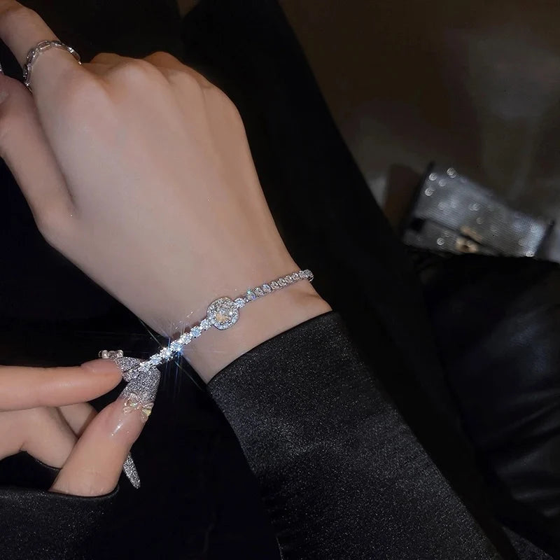 Celeste Gold Rhinestone Bracelet
