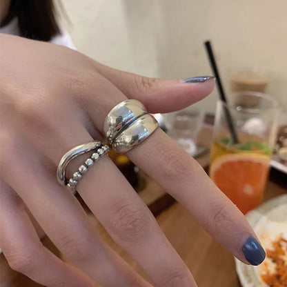Celeste Double Wave Silver Ring