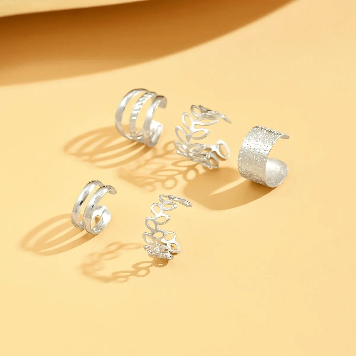 Celeste Leaf Ear Cuff Set