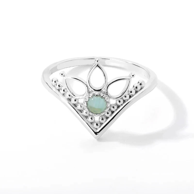 Ethereal Opal Flower Ring