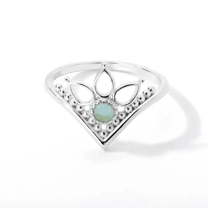 Ethereal Opal Flower Ring