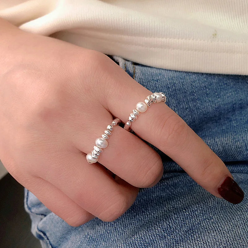 Vintage Geometric Charm Ring