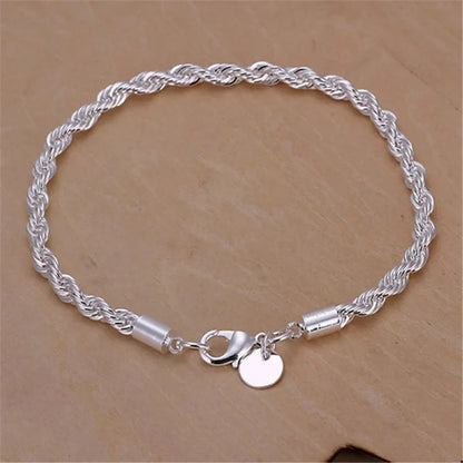 Celeste Sterling Rope Chain Bracelet