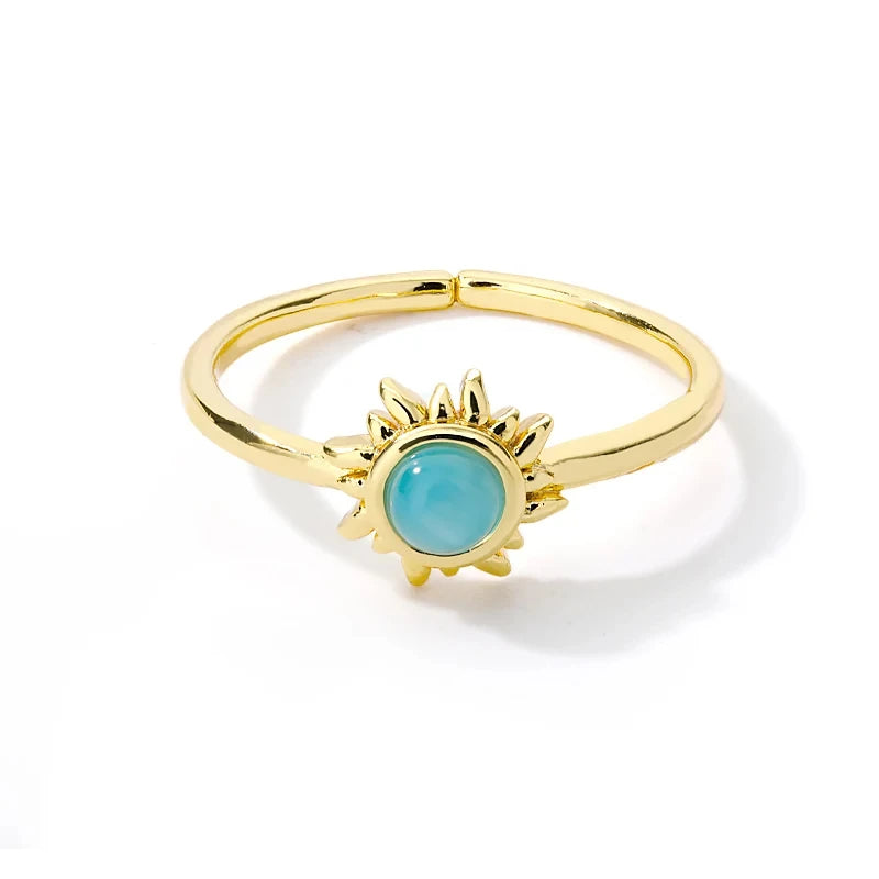 Ethereal Opal Flower Ring