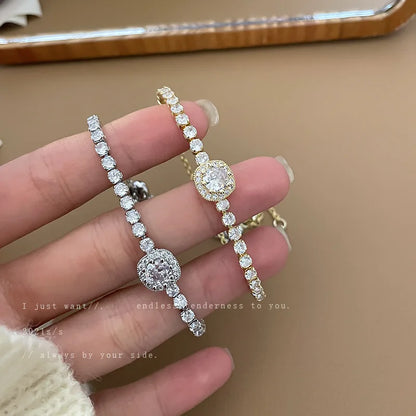 Celeste Gold Rhinestone Bracelet