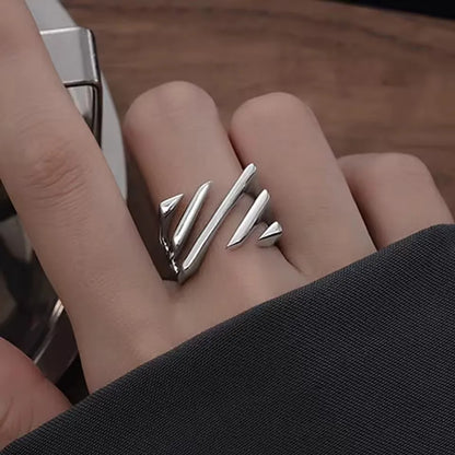 Celeste Double Wave Silver Ring