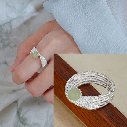 Retro Floral Sterling Ring