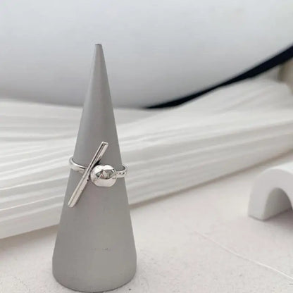 Vintage Geometric Charm Ring