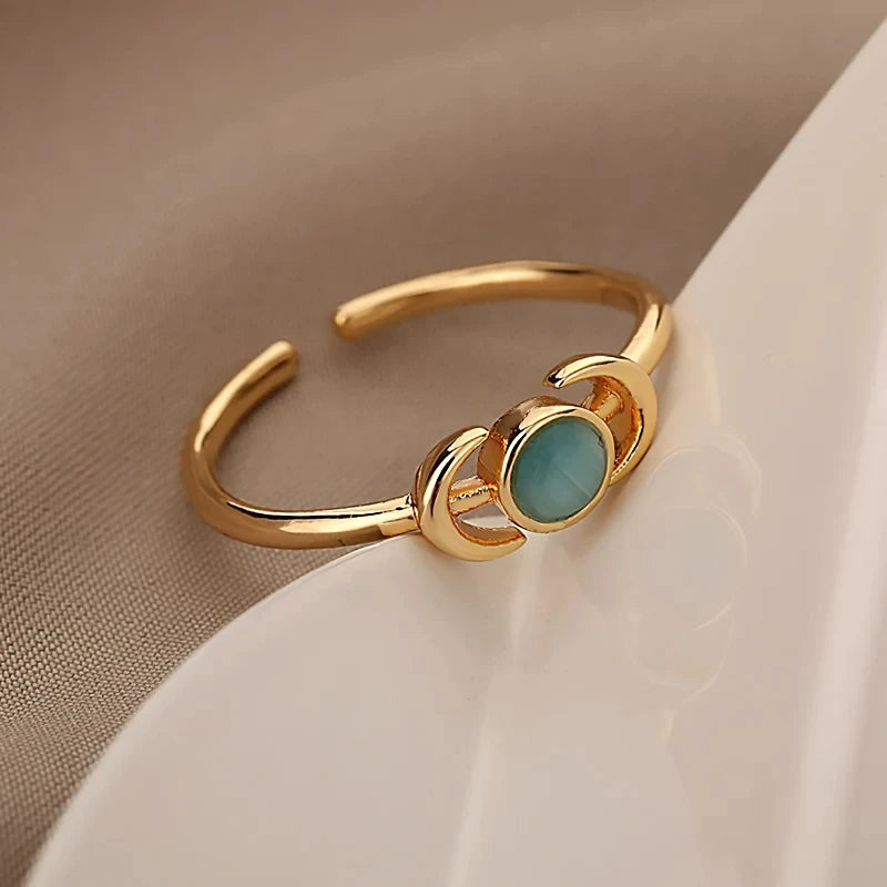 Ethereal Opal Flower Ring