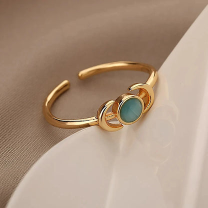 Ethereal Opal Flower Ring
