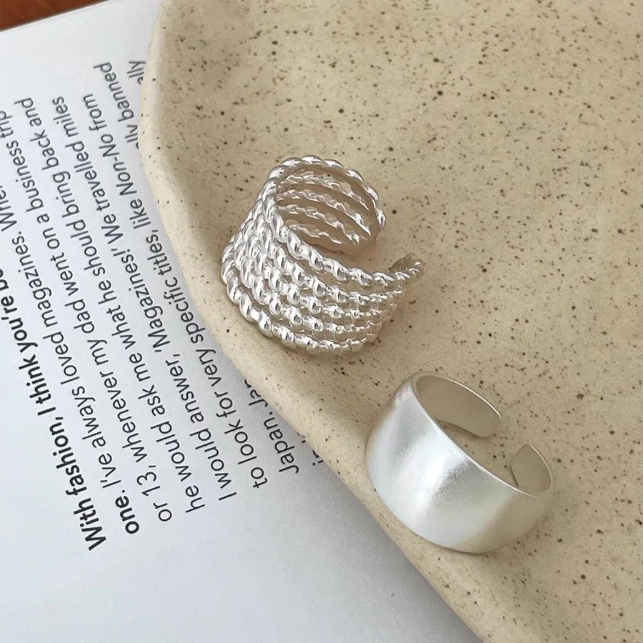 Retro Floral Sterling Ring