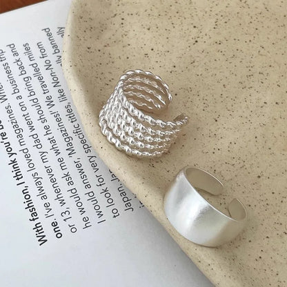 Retro Floral Sterling Ring