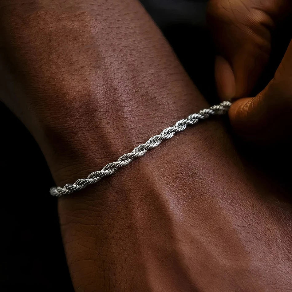 Celeste Sterling Rope Chain Bracelet