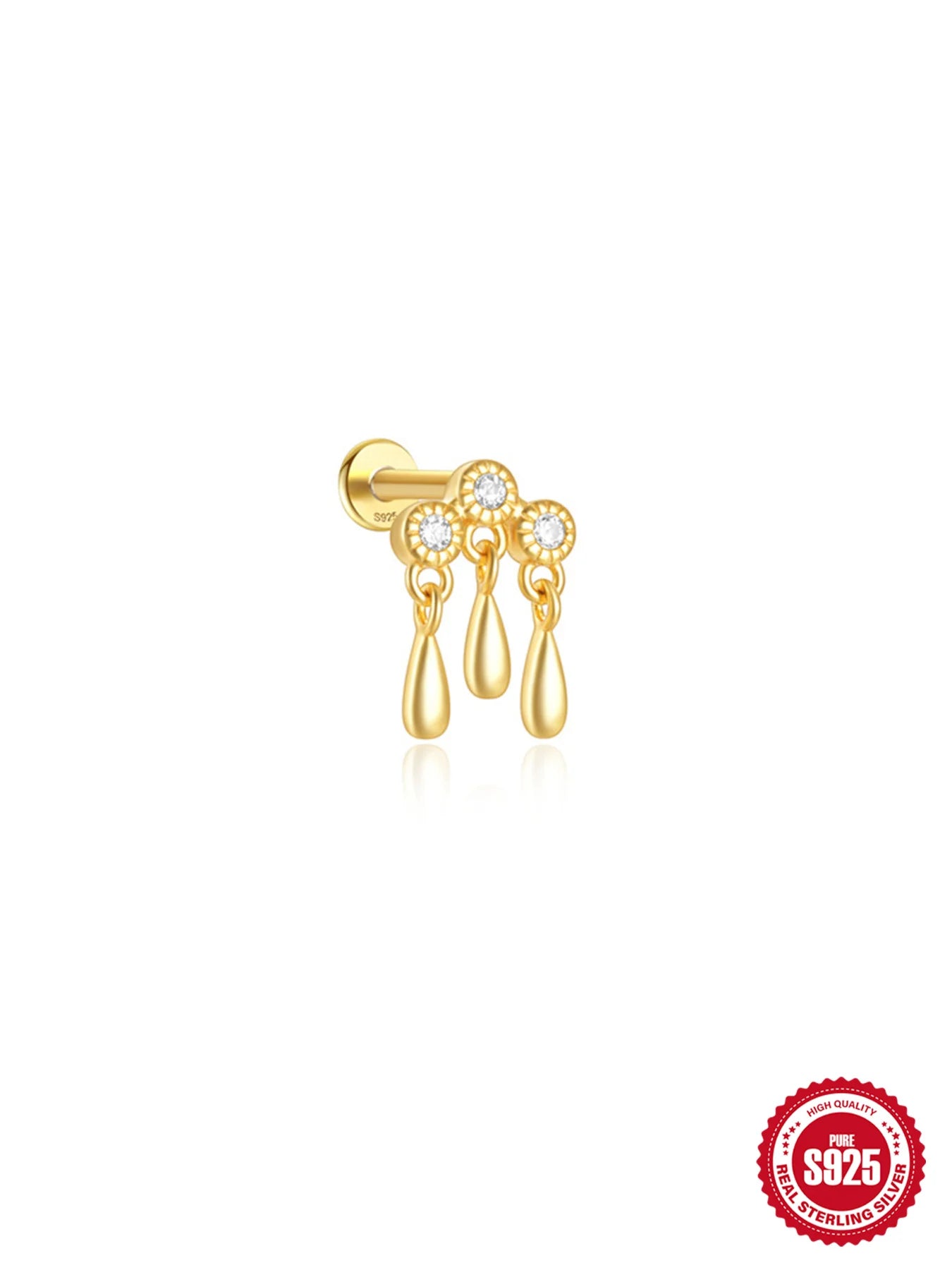 Celeste Moonstar Tassel Stud