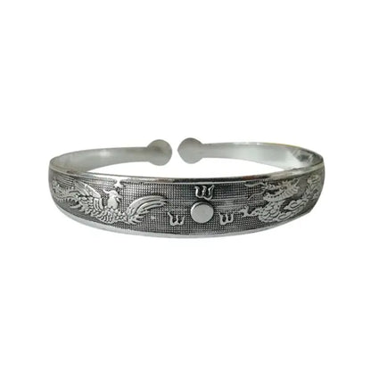 Retro Tibetan Silver Bangle