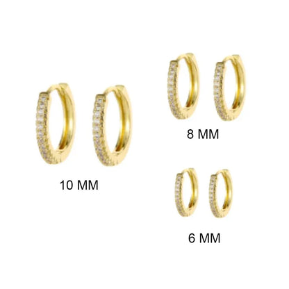 Aurelia Crystal Hoops
