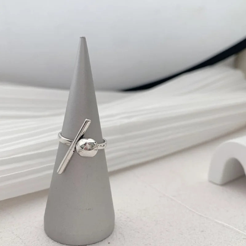 Vintage Geometric Charm Ring