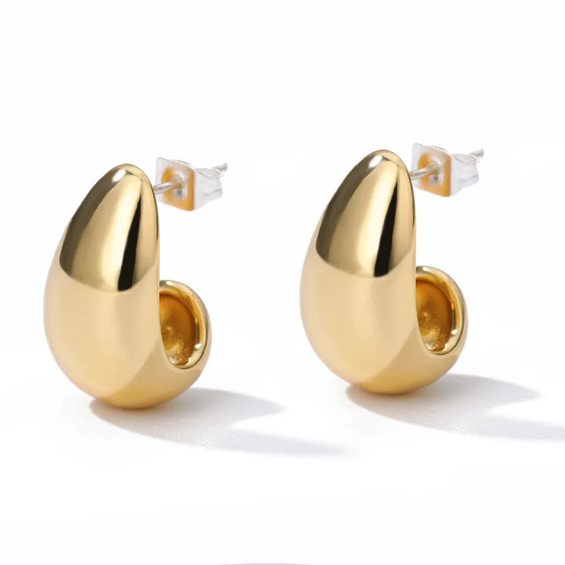 Celeste Heart Hoop Earrings