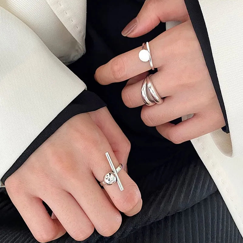 Vintage Geometric Charm Ring