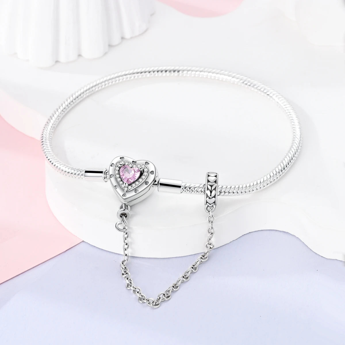 Holy Mother Heart Charm Bracelet