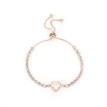 Rainbow Crystal Chain Bracelet
