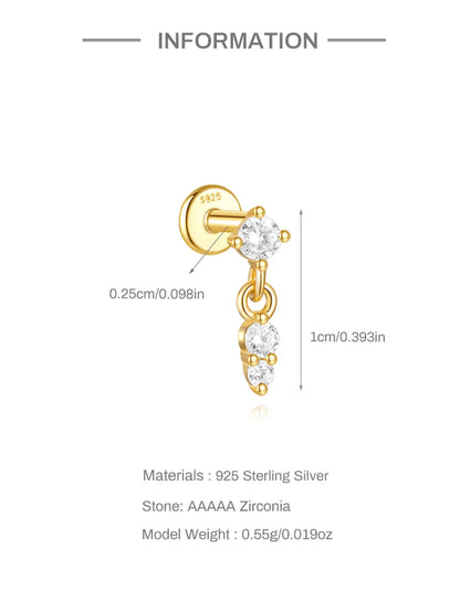 Celeste Moonstar Tassel Stud