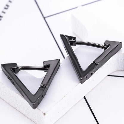 Celeste Black Steel Studs