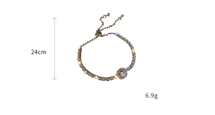 Celeste Gold Rhinestone Bracelet