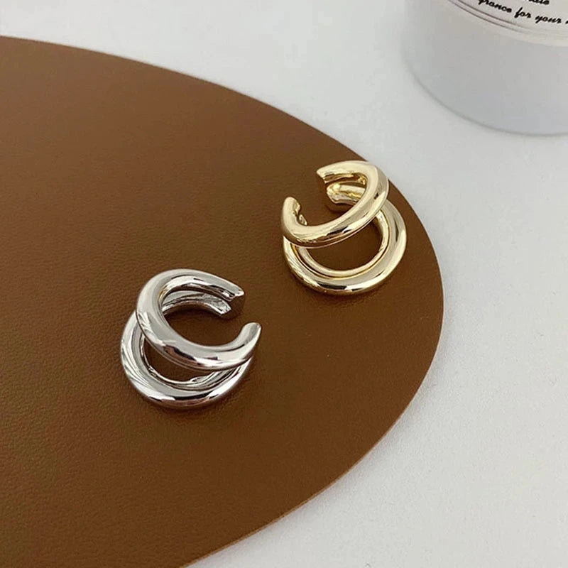 Celeste Double Circle Ear Cuff