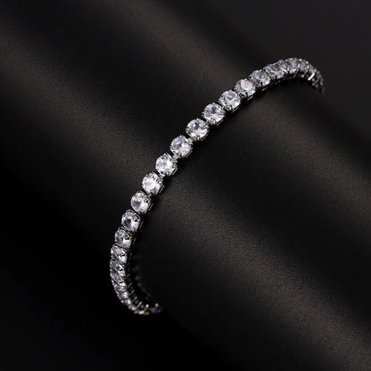 Micro-Inlaid Crystal Tennis Bracelet