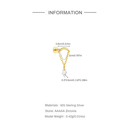 Celeste Moonstar Tassel Stud
