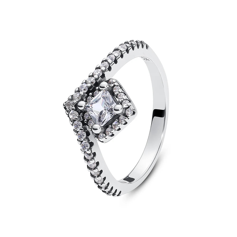 Crystal Love Crown Ring