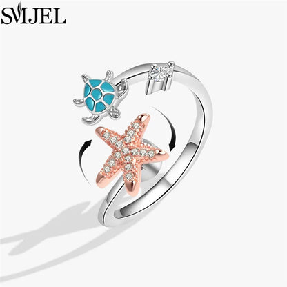 Rotating Charm Anxiety Ring