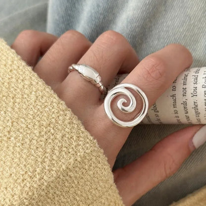 Retro Floral Sterling Ring